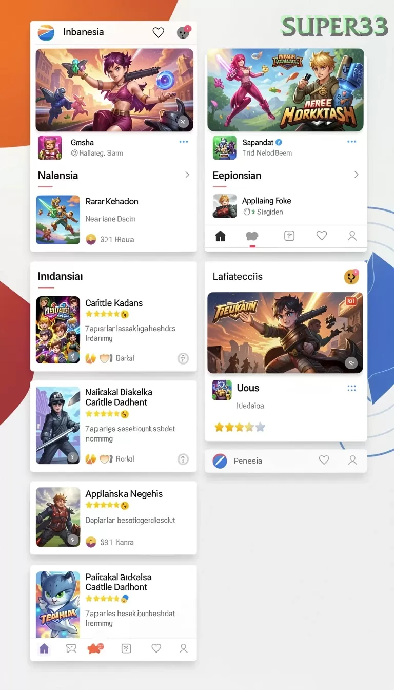 Cuplikan layar V988 — halaman utama
