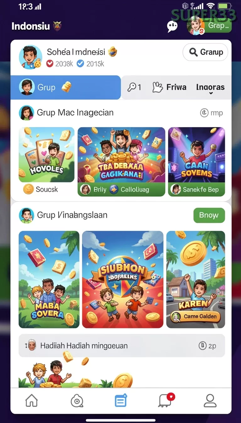 Cuplikan layar DESABET — pengaturan akun